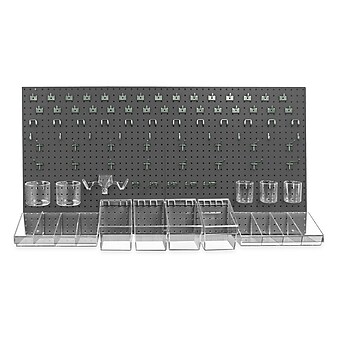 Azar Pegboard Organizer Kit Black 24 x 48-inch Each