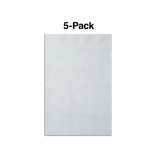 10"W x 13"L Staples Peel & Seal Poly Mailer, 5/Pack (56554) Staples