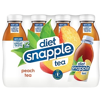 Snapple Diet Peach Tea, 16 oz., 12/Pack (10099496)