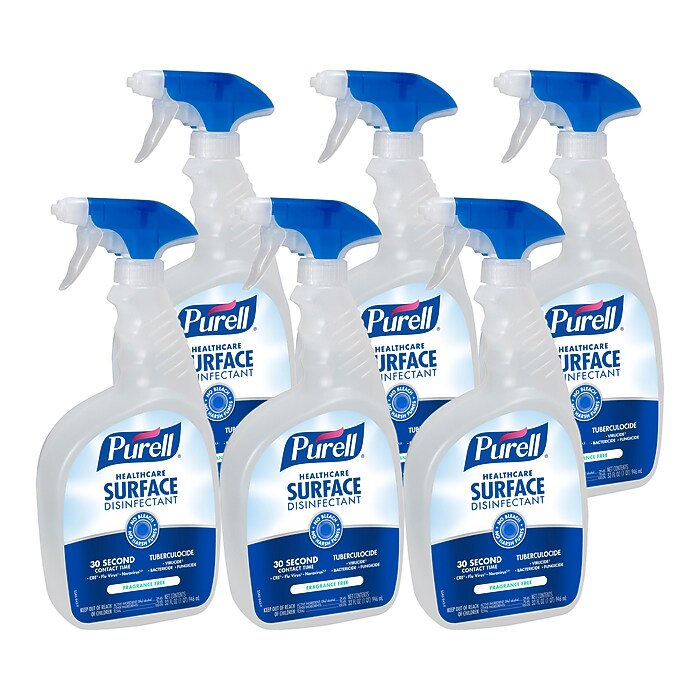 PURELL Healthcare Surface Disinfecting Spray, 32 Fl. Oz., 6/Carton