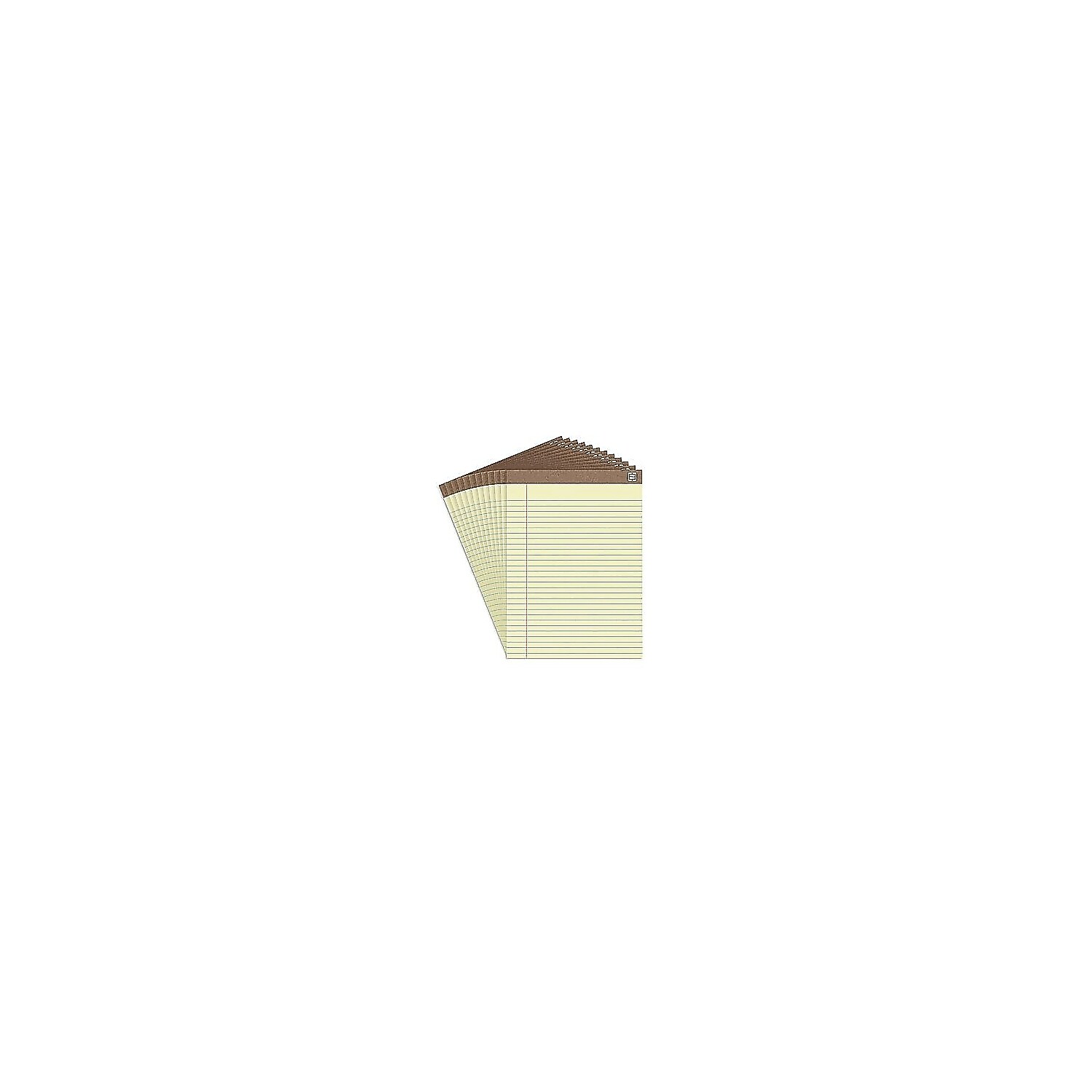 Notepad For R1500 MyOfficeInnovations 100% Recy Perforated Notepads Canary 8-1/2