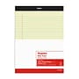 Staples Notepads, 8.5" x 11.75", Wide Ruled, Canary, 50 Sheets/Pad, Dozen (ST57300)~#|#~s1211689_sc7