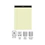Staples Notepads, 8.5" x 11.75", Wide Ruled, Canary, 50 Sheets/Pad, Dozen (ST57300)~#|#~s1211800_sc7