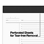 TRU RED™ Notepads, 8.5" x 11.75", Project Planner Format Ruled, White, 50 Sheets/Pad, 6 Pads/Pack (TR57379)~#|#~s1211809_sc7