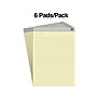 TRU RED Notepads, 8.5" x 11.75", Narrow Ruled, Canary, 50 Sheets/Pad, 6 Pads/Pack (TR57377)~#|#~s1211817_sc7