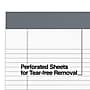 TRU RED™ Notepad, 5" x 8", Narrow Ruled, White, 50 Sheets/Pad, Dozen (TR59904/TR57360)~#|#~s1211847_sc7