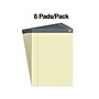 TRU RED™ Achieve Notepad, 8.5" x 11.75", Wide Ruled, Canary, 50 Sheets/Pad, 6 Pads/Pack (TR57364)~#|#~s1211851_sc7