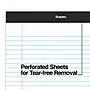 Staples Notepads, 8.5" x 14" (legal), Wide Ruled, White, 50 Sheets/Pad, Dozen Pads/Pack (ST57342)~#|#~s1211871_sc7
