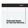 Staples Notepad, 8.5" x 11.75", Narrow Ruled, White, 100 Sheets/Pad (ST57345/TR57345)~#|#~s1211927_sc7