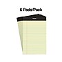 Staples Notepads, 5" x 8", Narrow Ruled, Canary, 100 Sheets/Pad, 6 Pads/Pack (ST57302)~#|#~s1211951_sc7