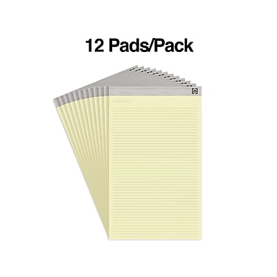 SKILCRAFT Legal Pads, Wide/Legal Rule, 5 X 8, Canary, 50 Sheets, Dozen - View #9