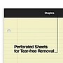 Staples Notepads, 8.5" x 11.75", Wide Ruled, Canary, 100 Sheets/Pad, 6 Pads/Pack (ST57349)~#|#~s1212009_sc7