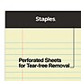 Staples® Mini Legal Notepad, 3" x 5", Narrow Ruled, Canary, 50 Sheets/Pad, 3/Pack (36312)~#|#~s1212012_sc7