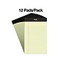 Staples Notepads, 5" x 8", Narrow Ruled, Canary, 50 Sheets/Pad, Dozen (ST57298)~#|#~s1212028_sc7