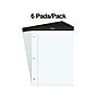 Staples Notepads, 8.5" x 11.75", Wide Ruled, White, 100 Sheets/Pad, 6 Pads/Pack (ST57350)~#|#~s1212048_sc7