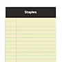 Staples® Mini Legal Notepad, 3" x 5", Narrow Ruled, Canary, 50 Sheets/Pad, 3/Pack (36312)~#|#~s1212061_sc7