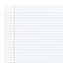 Staples Notepads, 8.5" x 11" (US letter), Wide Ruled, White, 50 Sheets/Pad, Dozen Pads/Pack (ST57334)~#|#~s1212074_sc7