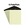 Staples Notepads, 8.5" x 11.75", Wide Ruled, Canary, 50 Sheets/Pad, Dozen (ST57300)~#|#~s1212080_sc7