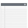 TRU RED™ Notepad, 8 1/2" x 11 3/4", Wide Ruled, White, 50 Sheets/Pad, 6 Pads/Pack (TR57365)~#|#~s1212108_sc7