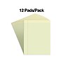 Staples Notepads, 8.5" x 11" (US letter), Narrow Ruled, Canary, 50 Sheets/Pad, Dozen Pads/Pack (ST57296)~#|#~s1212109_sc7