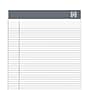 TRU RED™ Notepad, 5" x 8", Narrow Ruled, White, 50 Sheets/Pad, 6 Pads/Pack (TR57358)~#|#~s1212116_sc7