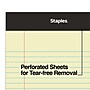 Staples Notepads, 5" x 8", Narrow Ruled, Canary, 50 Sheets/Pad, Dozen (ST57298)~#|#~s1212124_sc7