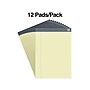 TRU RED™ Notepads, 8.5" x 11.75", Wide Ruled, Canary, 50 Sheets/Pad, 12 Pads/Pack (TR57366)~#|#~s1212131_sc7