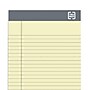 TRU RED™ Notepads, 5" x 8", Narrow Ruled, Canary, 50 Sheets/Pad, 12 Pads/Pack (TR57359)~#|#~s1212133_sc7