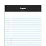 Staples Notepads, 5" x 8", Narrow Ruled, White, 100 Sheets/Pad, 6 Pads/Pack (ST57343)~#|#~s1212147_sc7