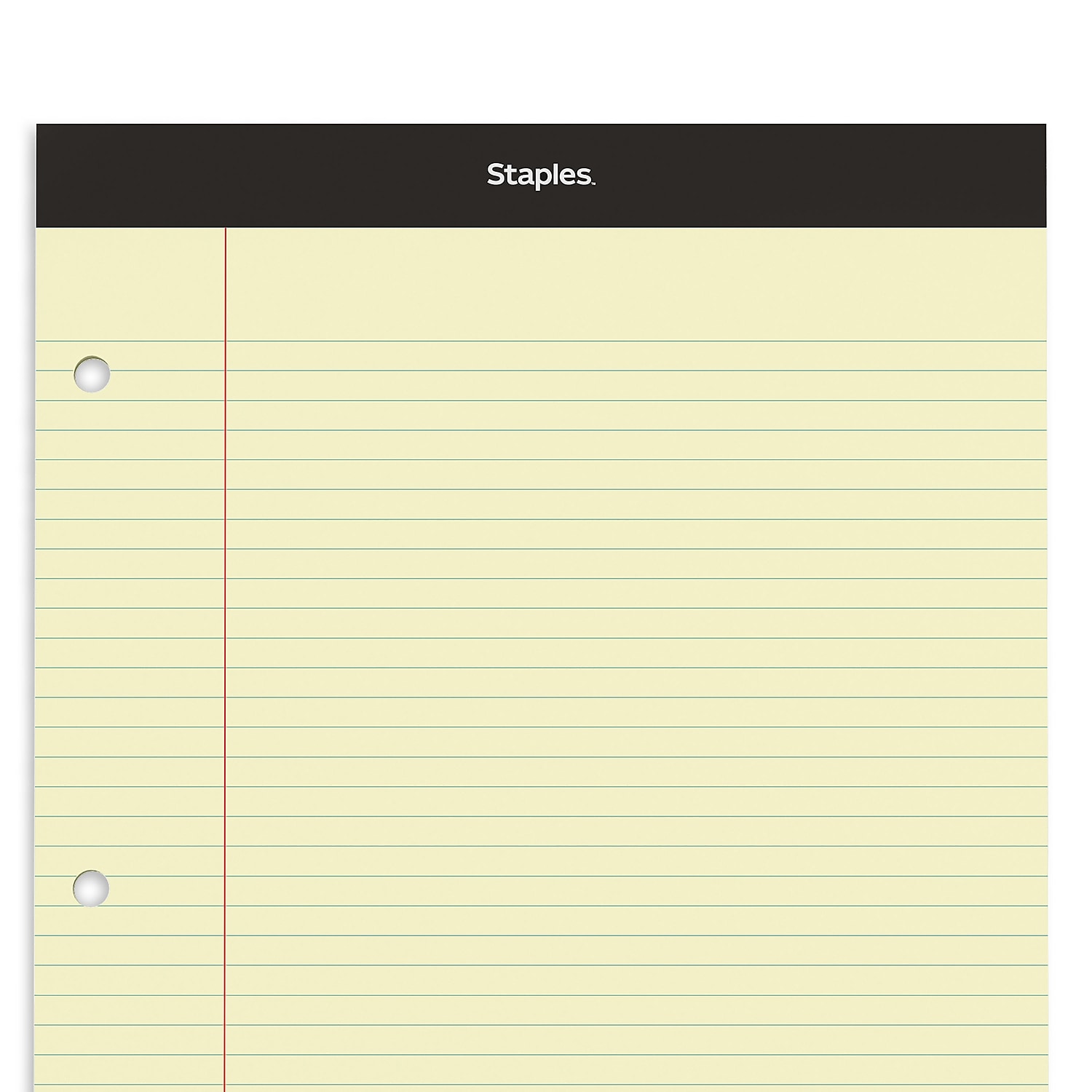 Bloc de notas Staples 8,5" x 11,75" canario estrecho 100 hojas/almohadilla (13771/18578) - Imagen 5 de 8
