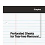 Staples Double-Sheet Notepad, 8.5" x 11.75", Letter Size, White, 100 Sheets/Pad (20-244)~#|#~s1212176_sc7