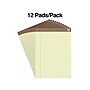 TRU RED™ Notepads, 8.5" x 11.75", Wide Ruled, Canary, 50 Sheets/Pad, Dozen Pads/Pack (TR58184)~#|#~s1212185_sc7