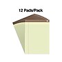 TRU RED™ Notepads, 8.5" x 11.75", Narrow Ruled, Canary, 50 Sheets/Pad, Dozen Pads/Pack (TR58186)~#|#~s1212194_sc7