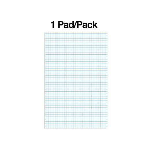 staples notepads 11 x 17 graph ruled white 50 sheets pad 1 pad pack st57336 staples