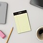Staples® Mini Legal Notepad, 3" x 5", Narrow Ruled, Canary, 50 Sheets/Pad, 3/Pack (36312)~#|#~s1212240_sc7