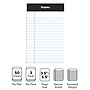 Staples® Perforated Mini Legal Writing Pads - Narrow Ruled, 3.5" x 2.5", White, 3/Pack (10871)~#|#~s1212261_sc7