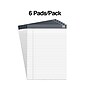 TRU RED™ Notepad, 8 1/2" x 11 3/4", Wide Ruled, White, 50 Sheets/Pad, 6 Pads/Pack (TR57365)~#|#~s1212290_sc7