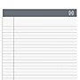 TRU RED™ Notepads, 8.5" x 11.75", Wide Ruled, White, 50 Sheets/Pad, 12 Pads/Pack (TR57367)~#|#~s1212317_sc7