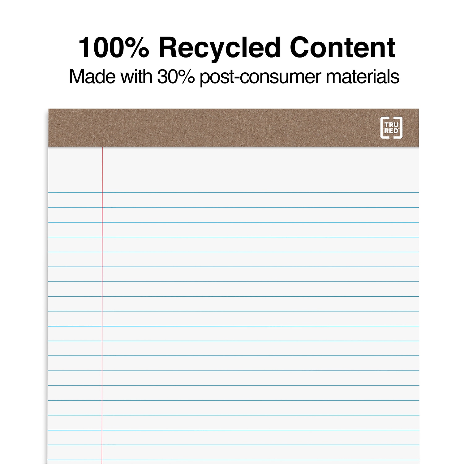 MyOfficeInnovations Notepads 8.5" x 11.75" Wide White 50 Sh./Pad 12 Pads/PK - Picture 6 of 8