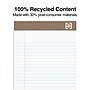 TRU RED™ Notepad, 5" x 8", Narrow Ruled, White, 50 Sheets/Pad, Dozen Pads/Pack (TR58181)~#|#~s1212345_sc7