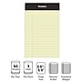 Staples® Mini Legal Notepad, 3" x 5", Narrow Ruled, Canary, 50 Sheets/Pad, 3/Pack (36312)~#|#~s1212354_sc7