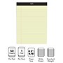 Staples Writing Pad, 8.5" x 11.75", Wide Ruled, Canary, 50 Sheets/Pad (40066)~#|#~s1212373_sc7