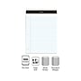 Staples Notepads, 8.5" x 11.75", Wide Ruled, White, 100 Sheets/Pad, 6 Pads/Pack (ST57350)~#|#~s1212389_sc7