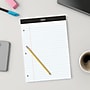 Staples Notepads, 8.5" x 11.75", Wide Ruled, White, 100 Sheets/Pad, 6 Pads/Pack (ST57350)~#|#~s1212396_sc7