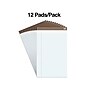 Staples Notepads, 8.5" x 14" (legal), Wide Ruled, White, 50 Sheets/Pad, Dozen Pads/Pack (58189)~#|#~s1212405_sc7