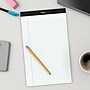 Staples Notepads, 8.5" x 14" (legal), Wide Ruled, White, 50 Sheets/Pad, Dozen Pads/Pack (ST57342)~#|#~s1212514_sc7