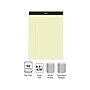 Staples Double-Sheet Notepad, 8.5" x 11.75", Wide Ruled, Canary, 100 Sheets/Pad (20-243)~#|#~s1212553_sc7