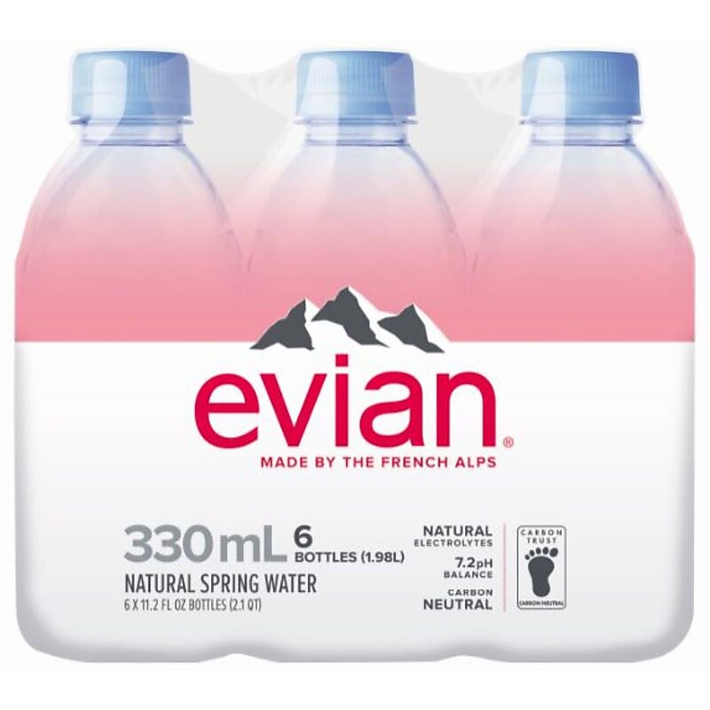 Evian Natural Spring Water, 11.2 oz., 24 Bottles/Carton (EVI11201) image 1