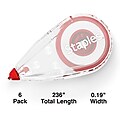 Staples Correction Tape, White, 6/Pack (ST59815)