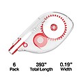 Staples Correction Tape, White, 6/Pack (ST59819)